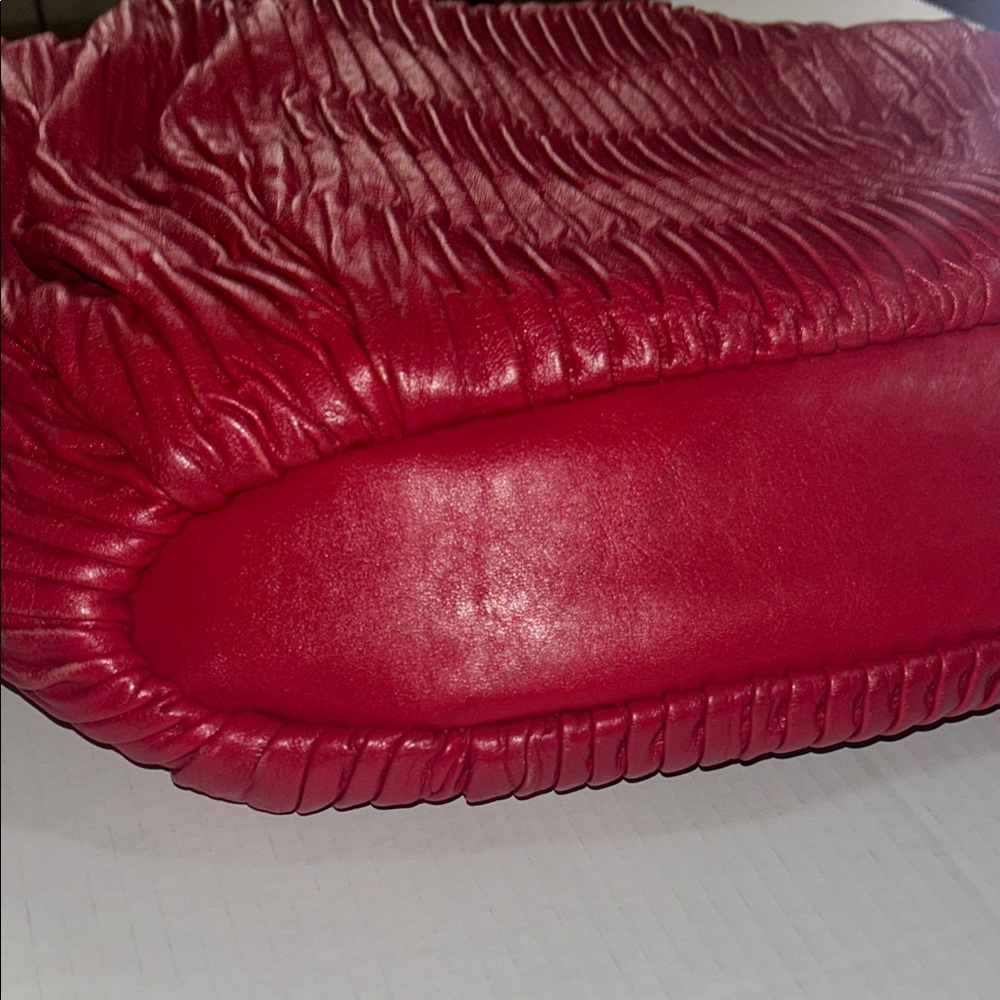 Coach Cherry Red Leather Shoulder Bag - Picture 6 of 15